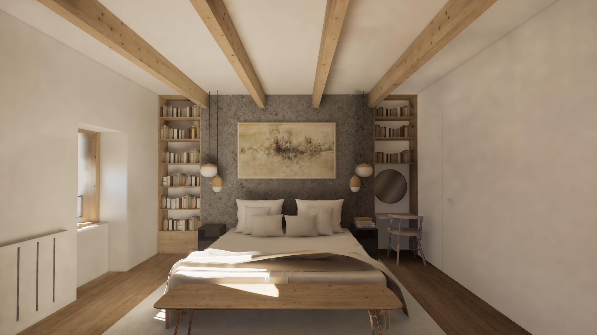 Perspective chambre parentale